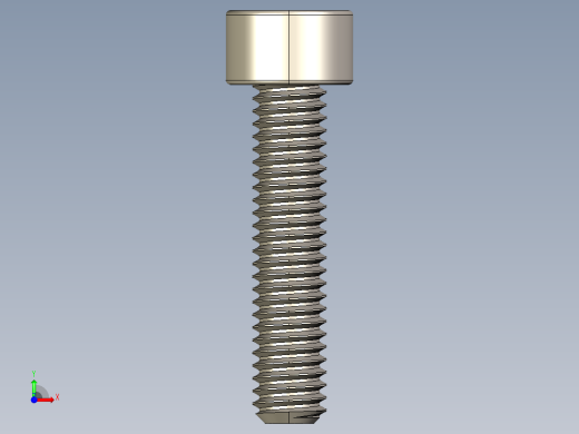 Screw_DIN_912_M3.5x16F_A2.STEP公制内六角螺钉前视缩略图