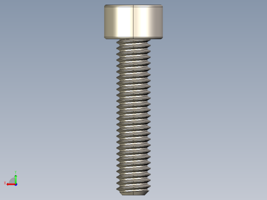 Screw_DIN_912_M3.5x16F_A2.STEP公制内六角螺钉后视缩略图