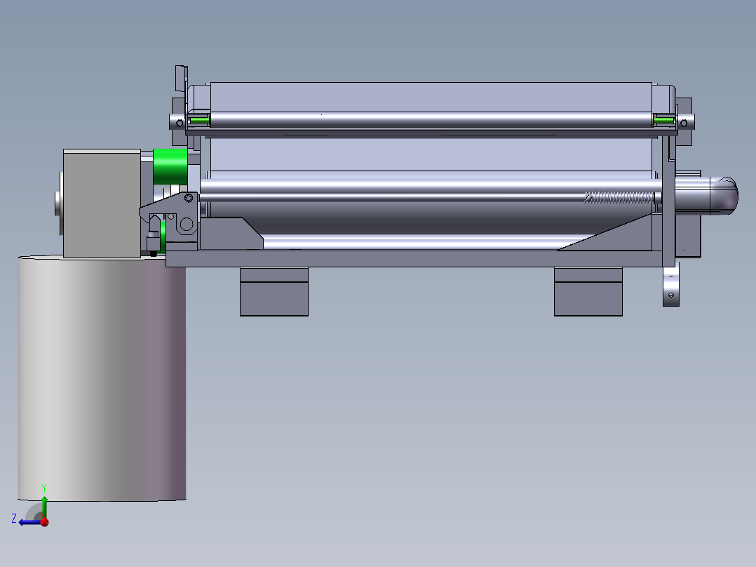 0.42米0.935米皮带机右视图