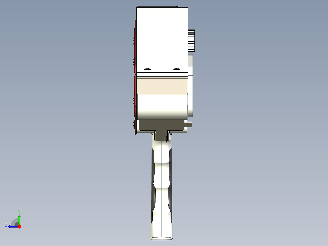 手持式胶带切断机右视图