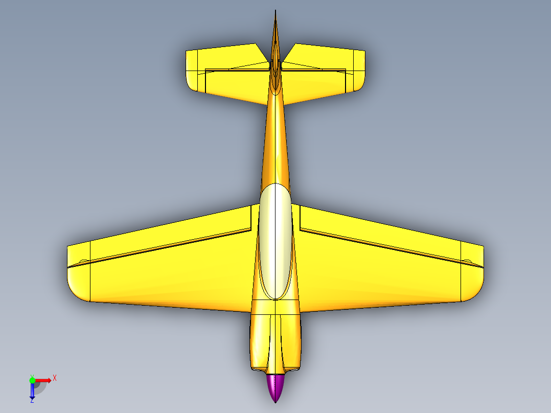 B2004433-RC_SBACH342飞机俯视图