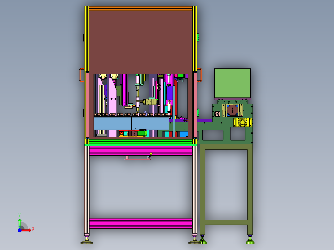 笔式点火线圈自动组装设备前视图