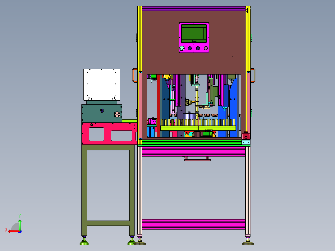笔式点火线圈自动组装设备后视图
