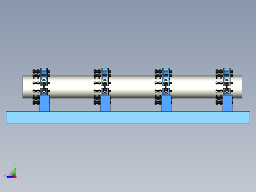 大型焊接圆管的裂纹检测工装右视缩略图