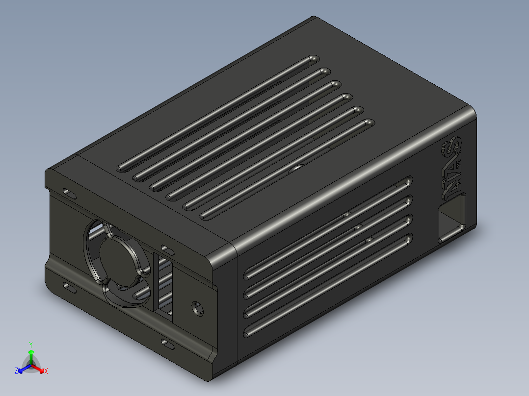 A0003249-RPi5 NAS 机箱正等轴测图