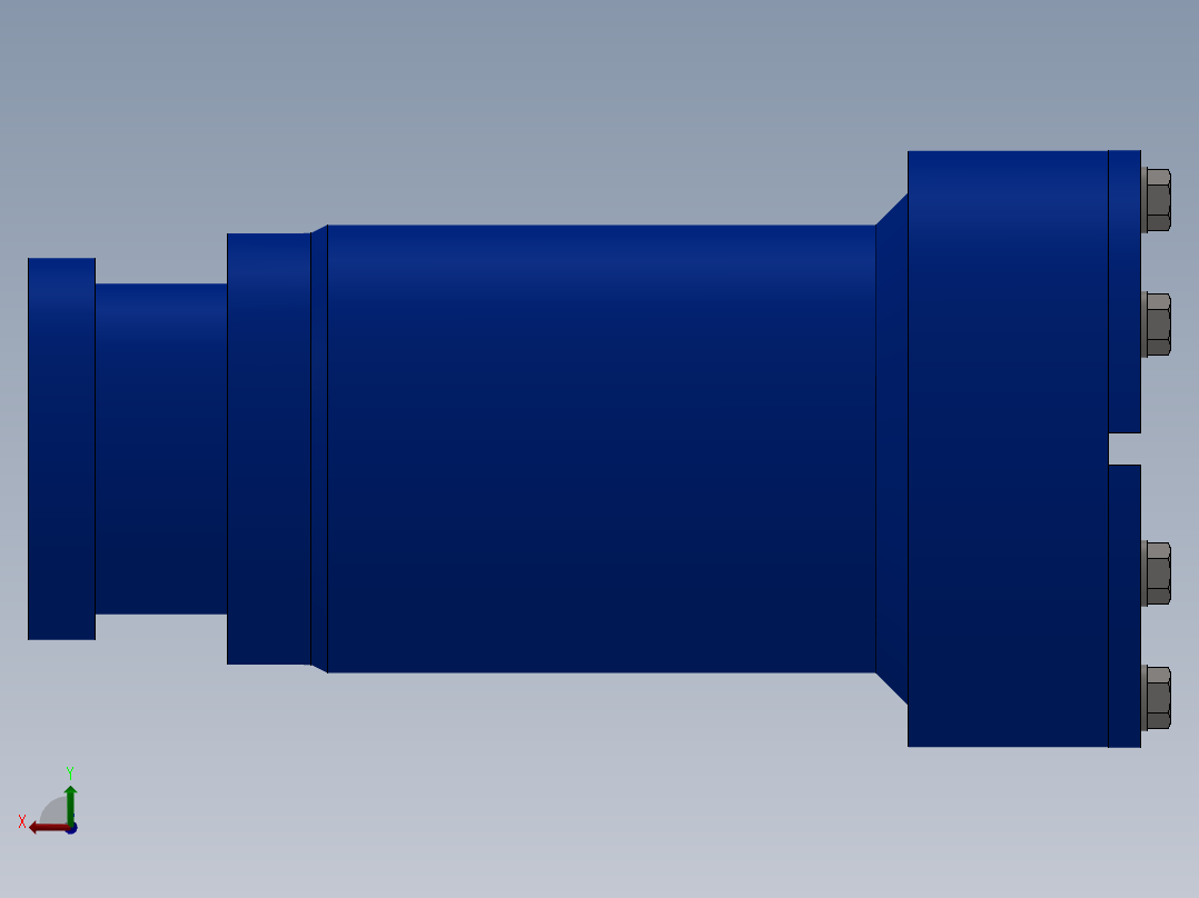 用于工业污泥的压滤机filter-press-model-msh-模型格式为 stp后视图
