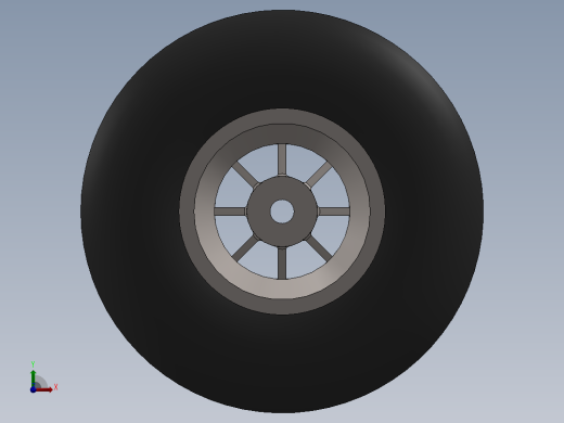 标准卡丁车车轮。前视缩略图