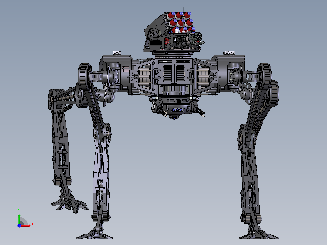 全地形机器人前视图