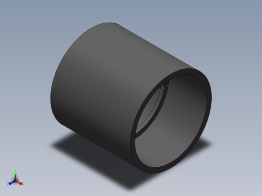 COUPLING__DN200_PN10_UPVC正等轴测缩略图