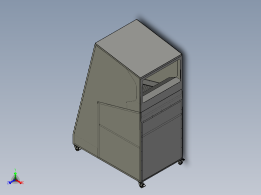 半自动全封闭式垃圾箱