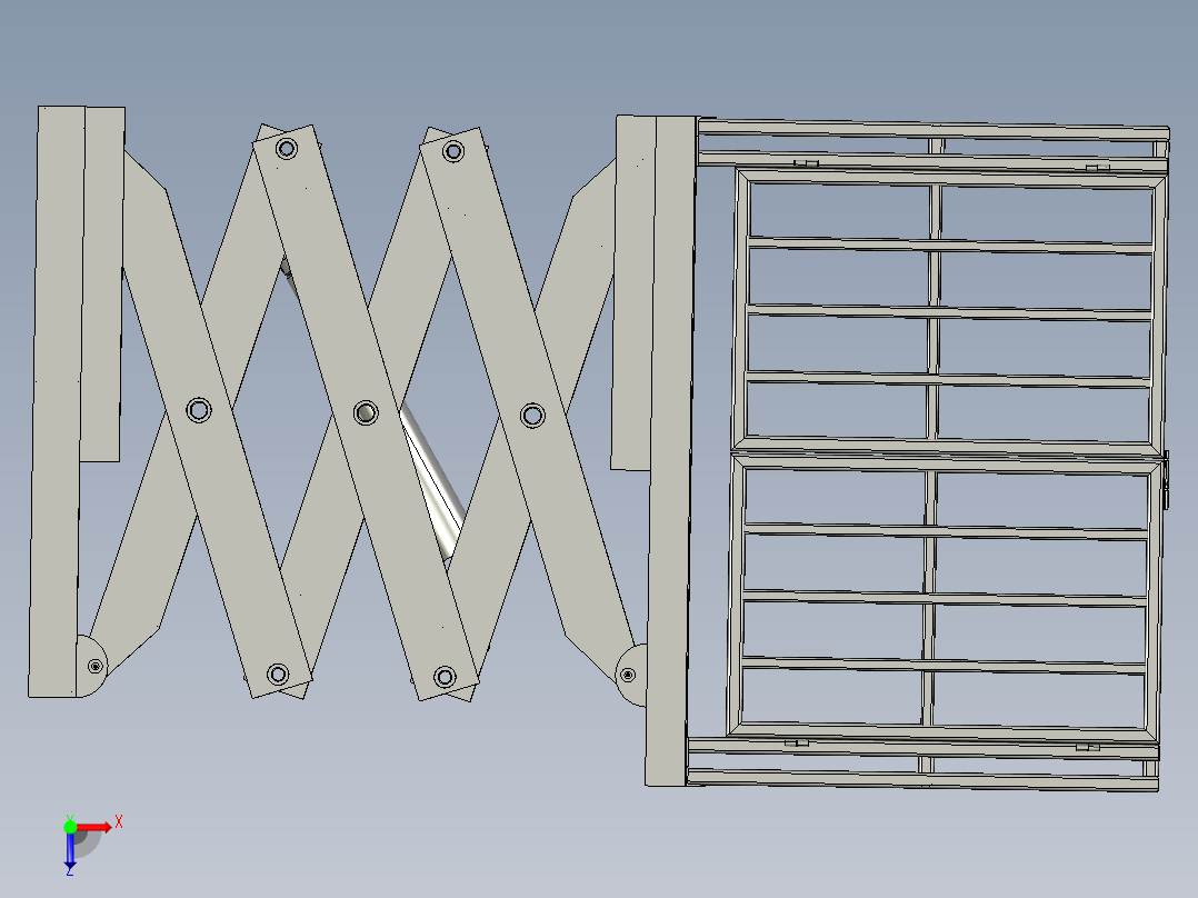 S升降平台俯视图