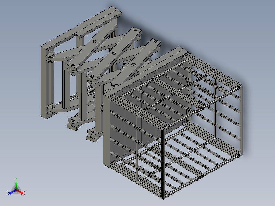 S升降平台正等轴测图