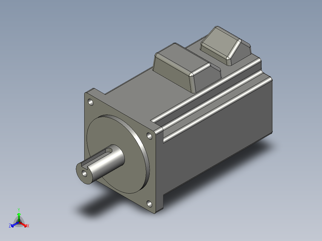 松下400WMSMD042G1U-J_中惯量-MSME主视图
