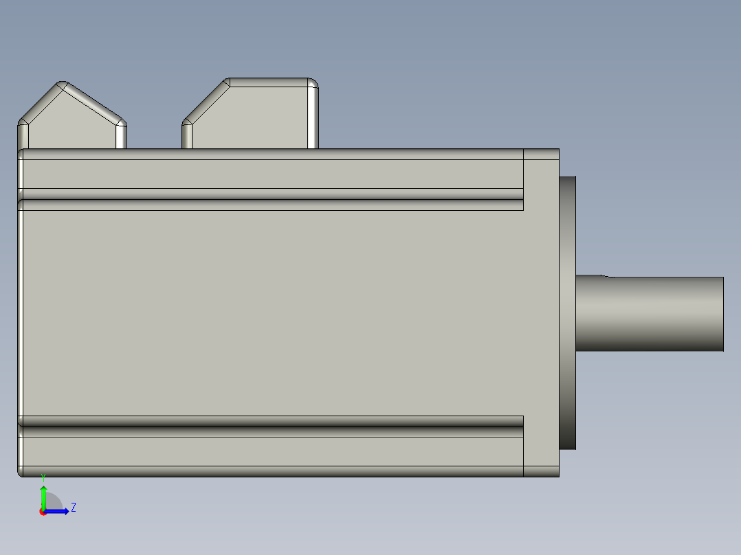 松下400WMSMD042G1U-J_中惯量-MSME左视图