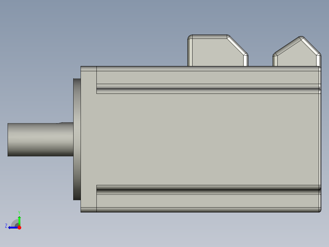 松下400WMSMD042G1U-J_中惯量-MSME右视图