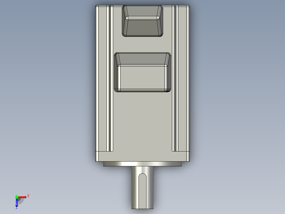 松下400WMSMD042G1U-J_中惯量-MSME俯视图