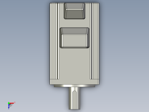 松下400WMSMD042G1U-J_中惯量-MSME俯视缩略图