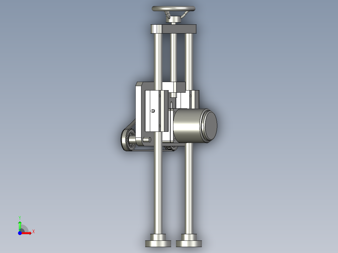 入料压料机构1前视图