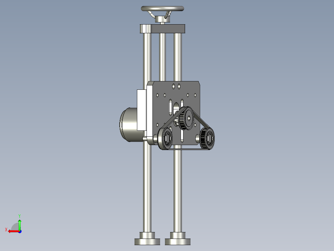 入料压料机构1后视图