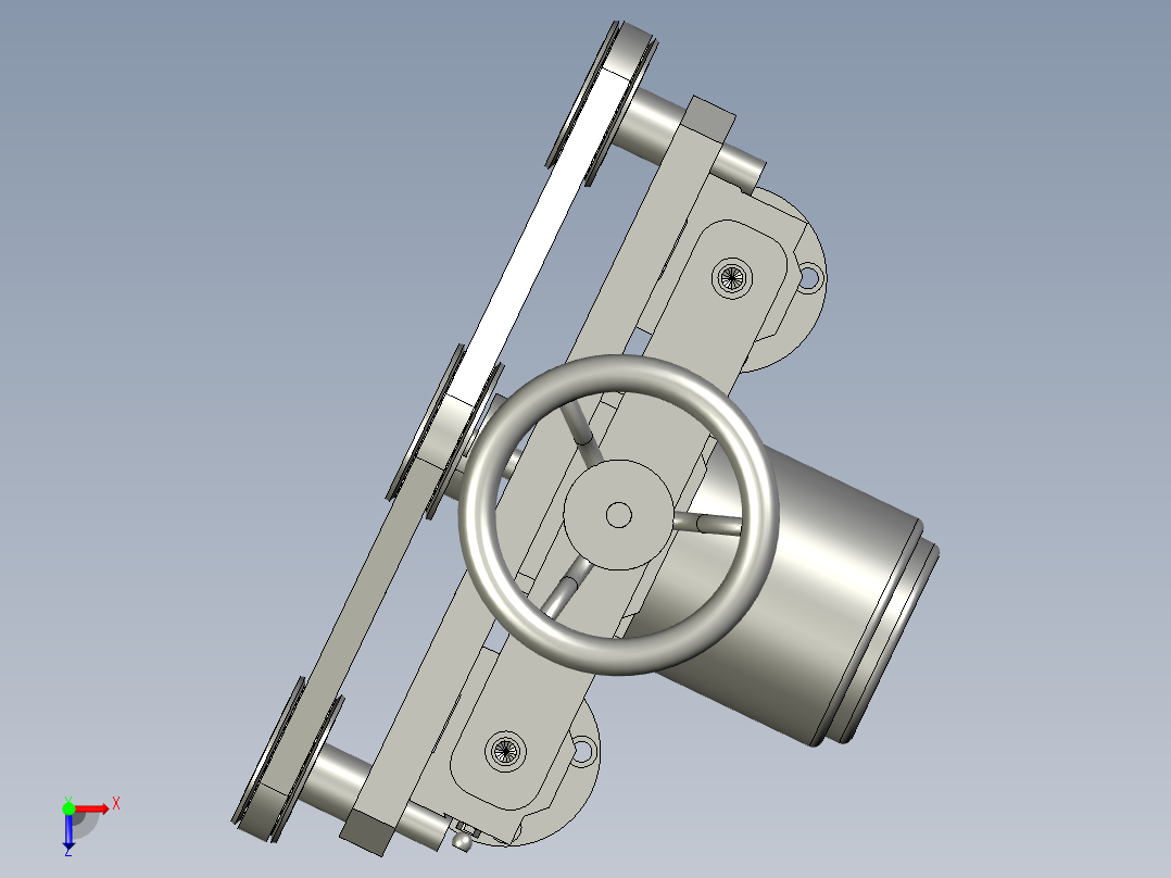 入料压料机构1俯视图