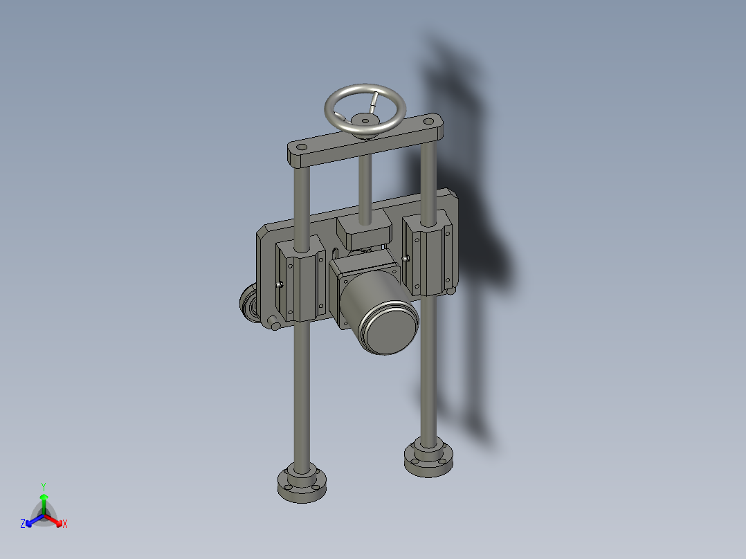 入料压料机构1正等轴测图