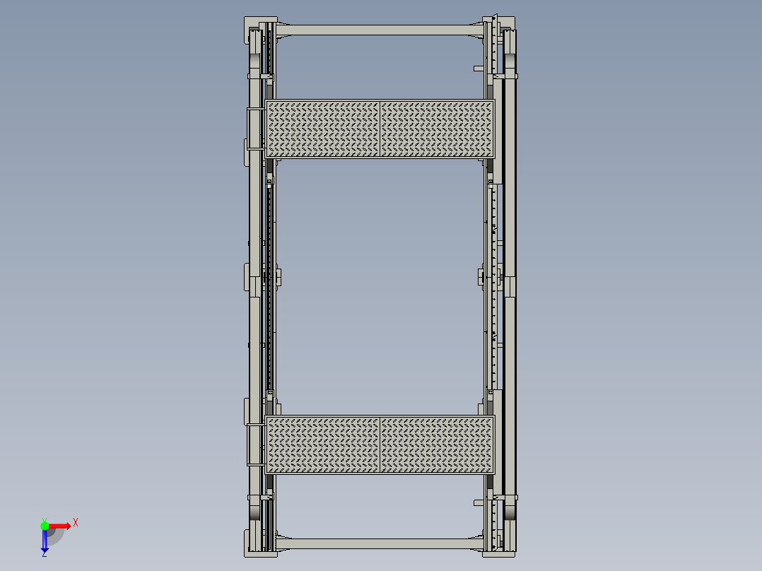 大型龙门架的复合活动主梁俯视图