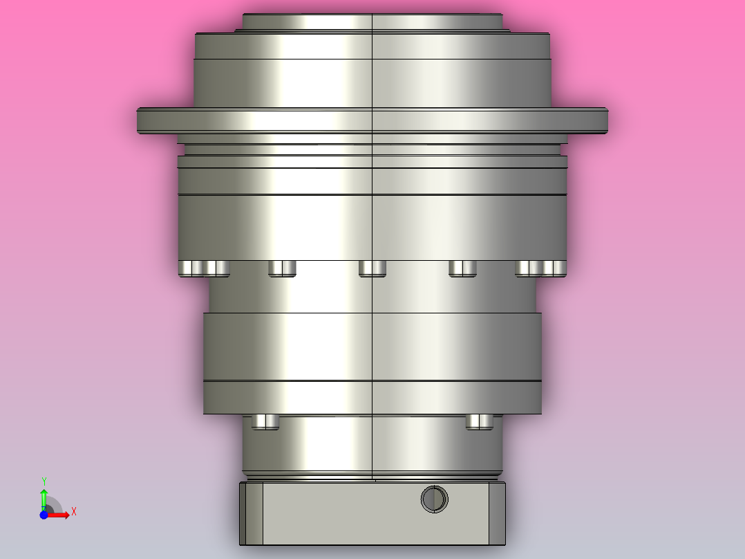 HD系列行星减速器前视图