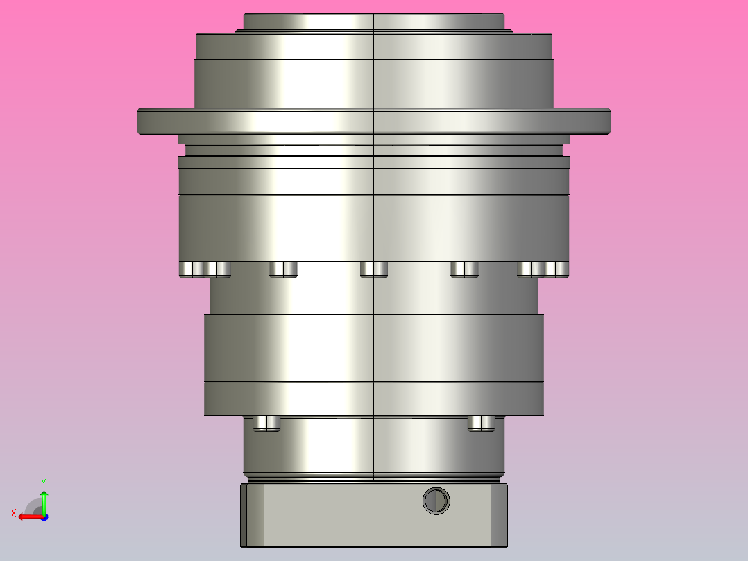 HD系列行星减速器后视图