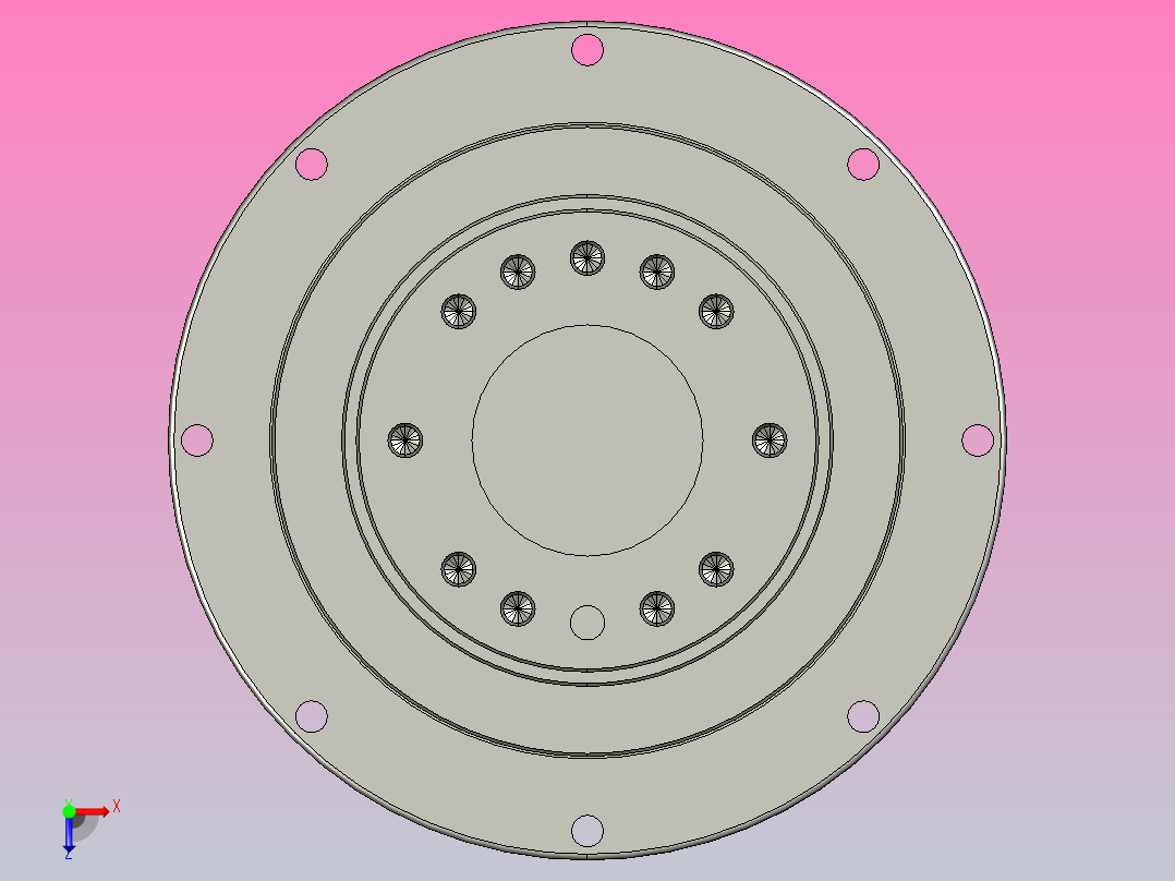 HD系列行星减速器俯视图