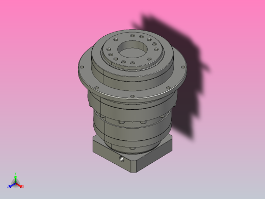 HD系列行星减速器正等轴测缩略图