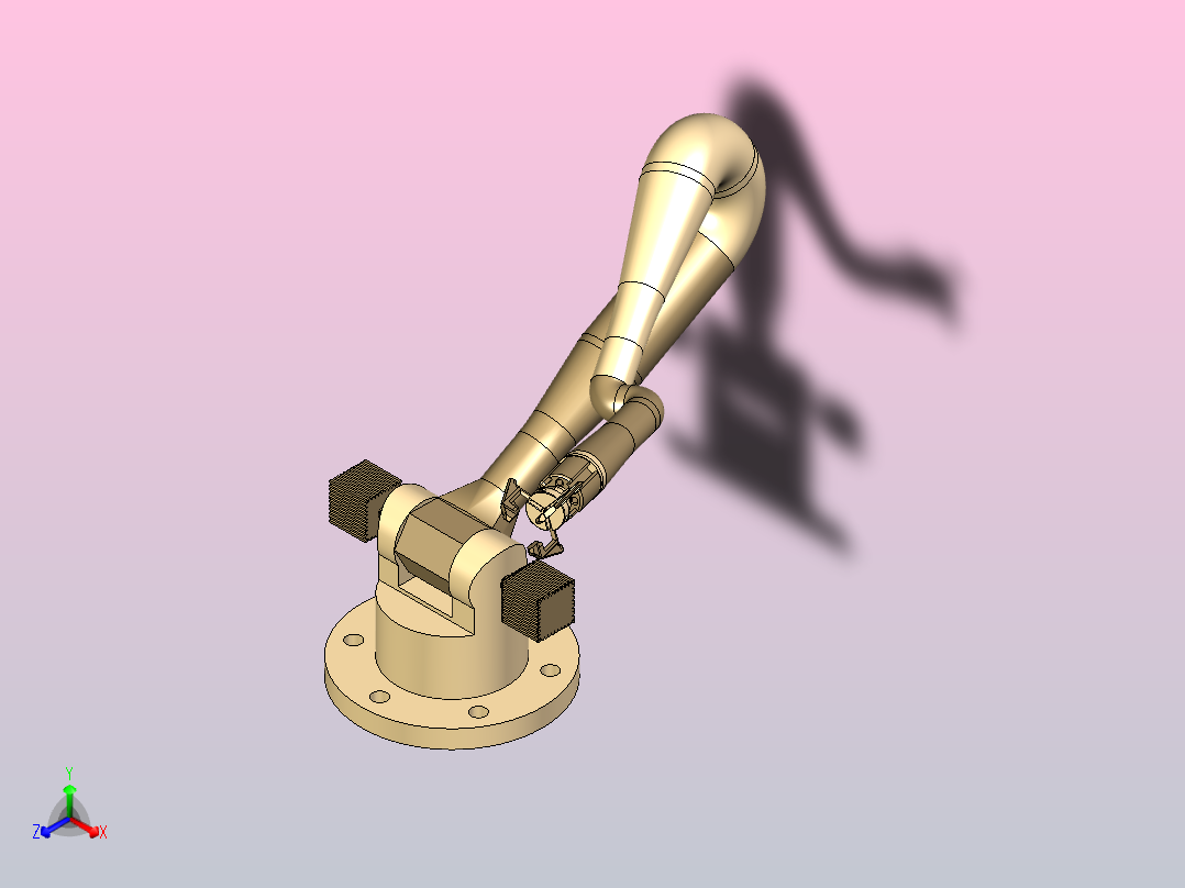 五轴机械臂主视图