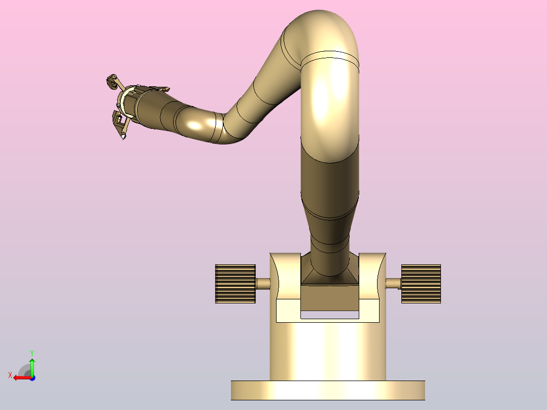 五轴机械臂后视图