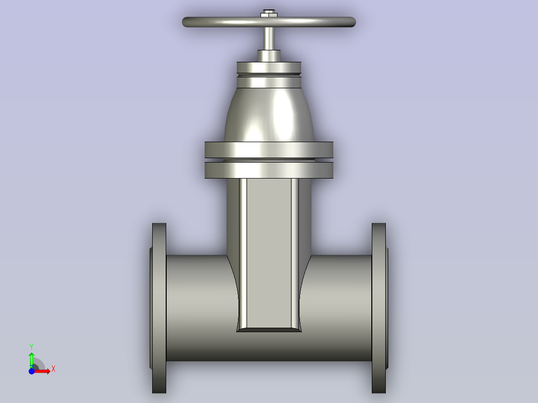 ASG-0024DN100闸阀BCD-as前视图