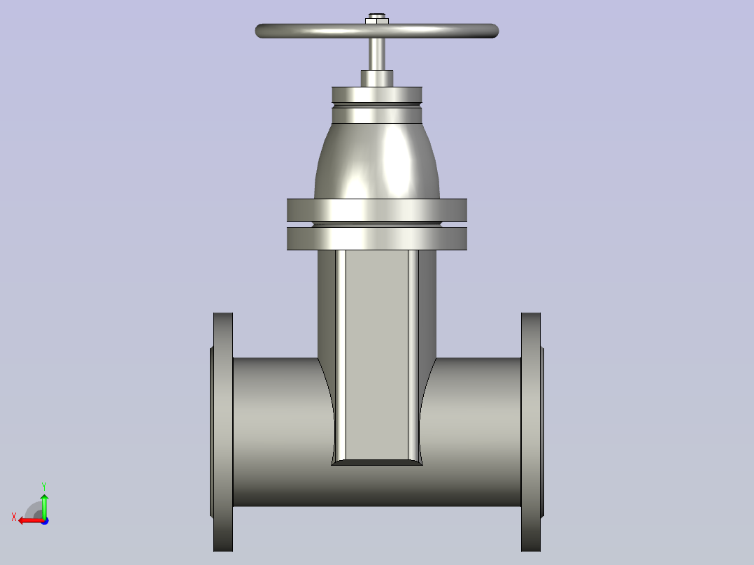 ASG-0024DN100闸阀BCD-as后视图