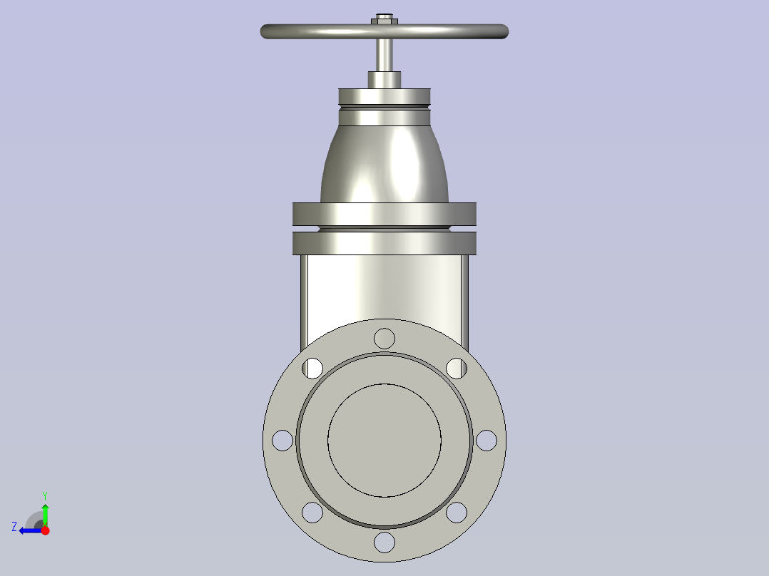 ASG-0024DN100闸阀BCD-as右视图