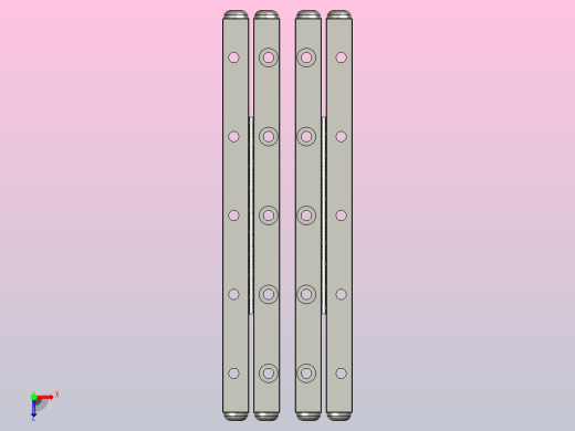 带交叉滚子d3mm和125mm行程的线性导轨JV 3-125俯视缩略图