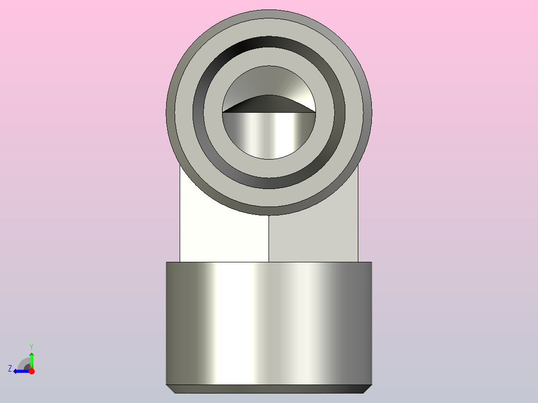 EO管接头弯头W14S71X.igs右视图