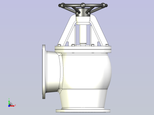 CB╱T 3087-1994[法兰铸钢直角出海阀B4200]前视缩略图
