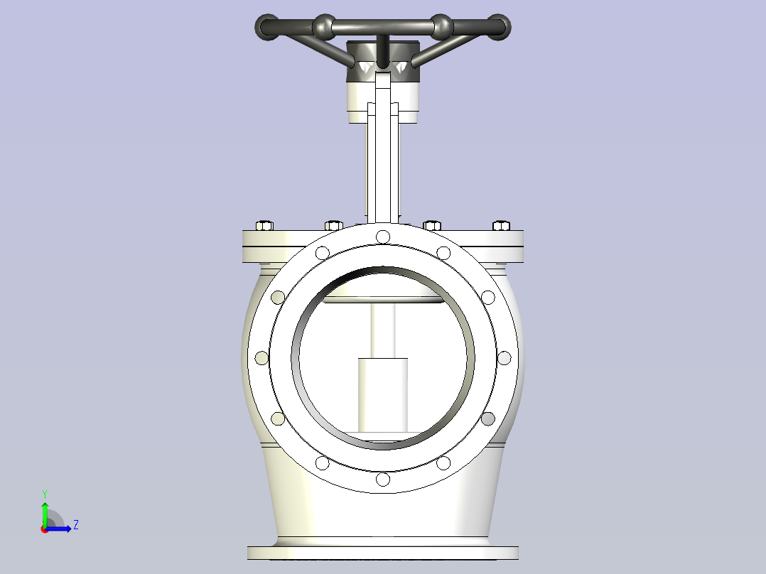 CB╱T 3087-1994[法兰铸钢直角出海阀B4200]左视图