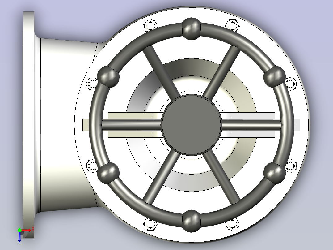 CB╱T 3087-1994[法兰铸钢直角出海阀B4200]俯视图
