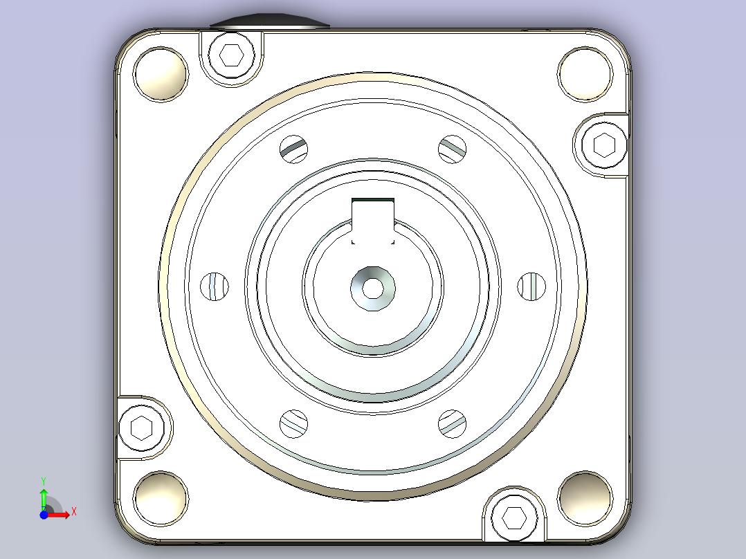JSCC精研伺服减速机 60gbhf01前视图