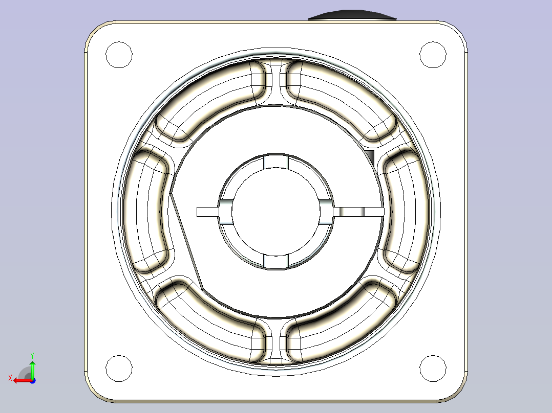 JSCC精研伺服减速机 60gbhf01后视图