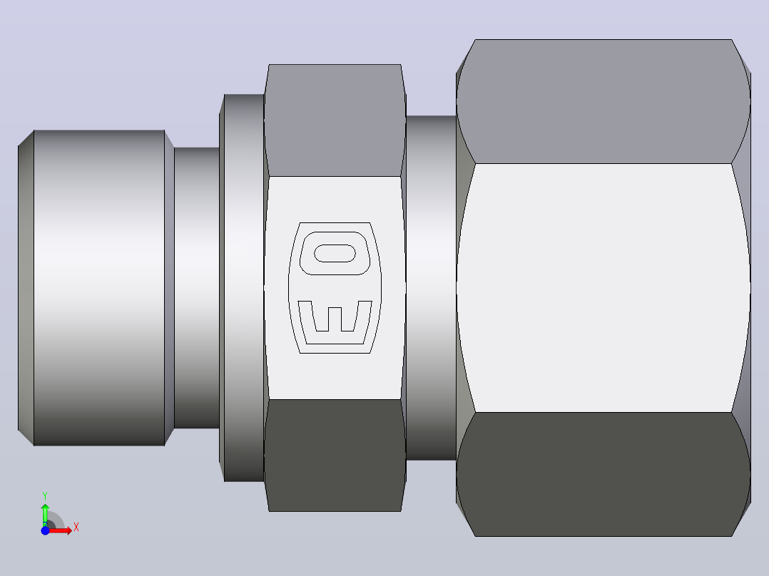 公螺柱连接器GE16SM71前视图