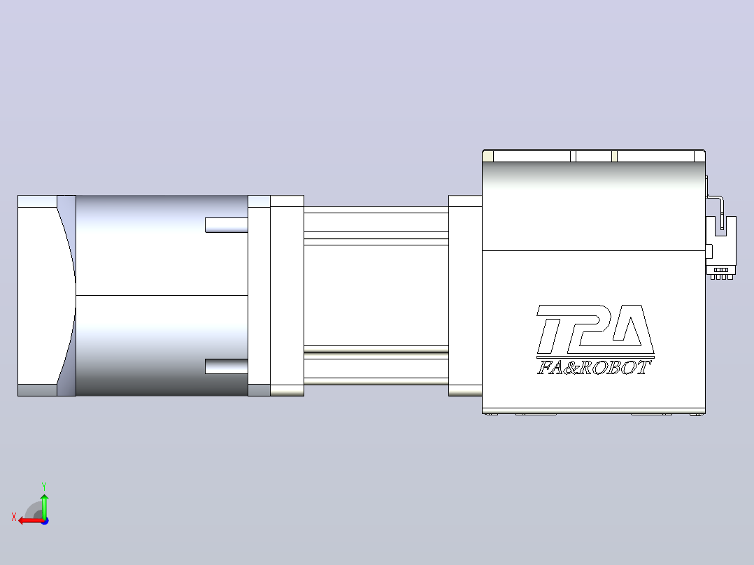 带式直线轴半闭式TPA-ONB-100-232-L1050-DL-J90-N3后视图