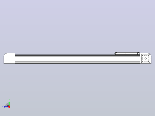带式直线轴半闭式TPA-ONB-100-232-L1050-DL-J90-N3右视缩略图
