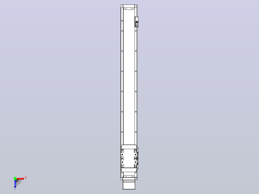 滚珠丝杠直线轴内置导轨TPA-GCR-80-1610C-L650-MP-M40-N3俯视缩略图