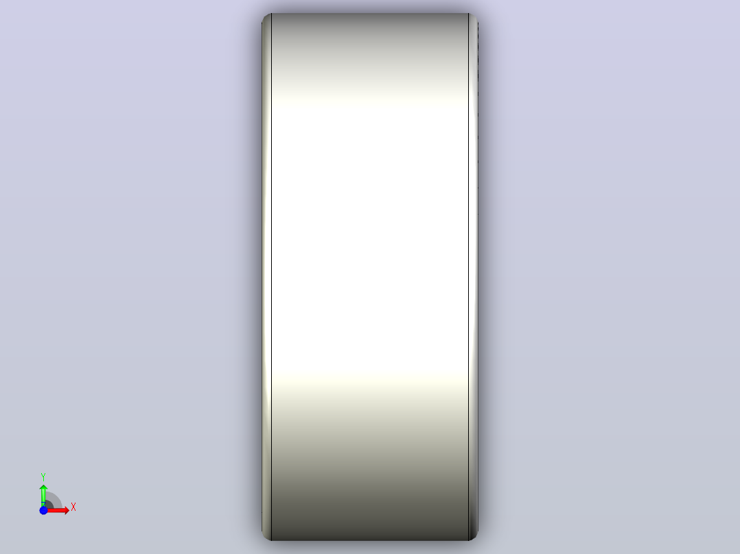 SKF 3305A，双列角接触球轴承前视图