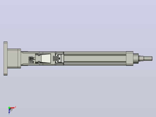 轻载电动缸TPA-ESR25-1002C-L200-MR-FB-W-P10-C3俯视缩略图