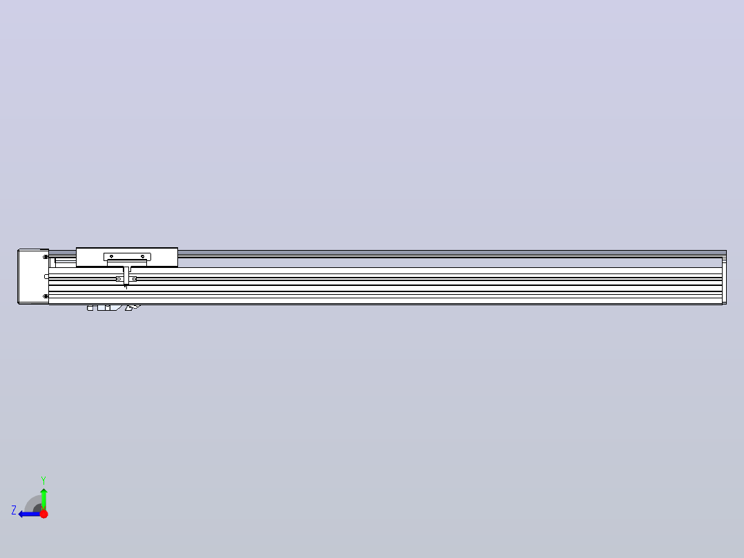 日规模组半封闭丝杆TPA-HNR-120D-1610C-L650-ML-C-P40-N3右视图
