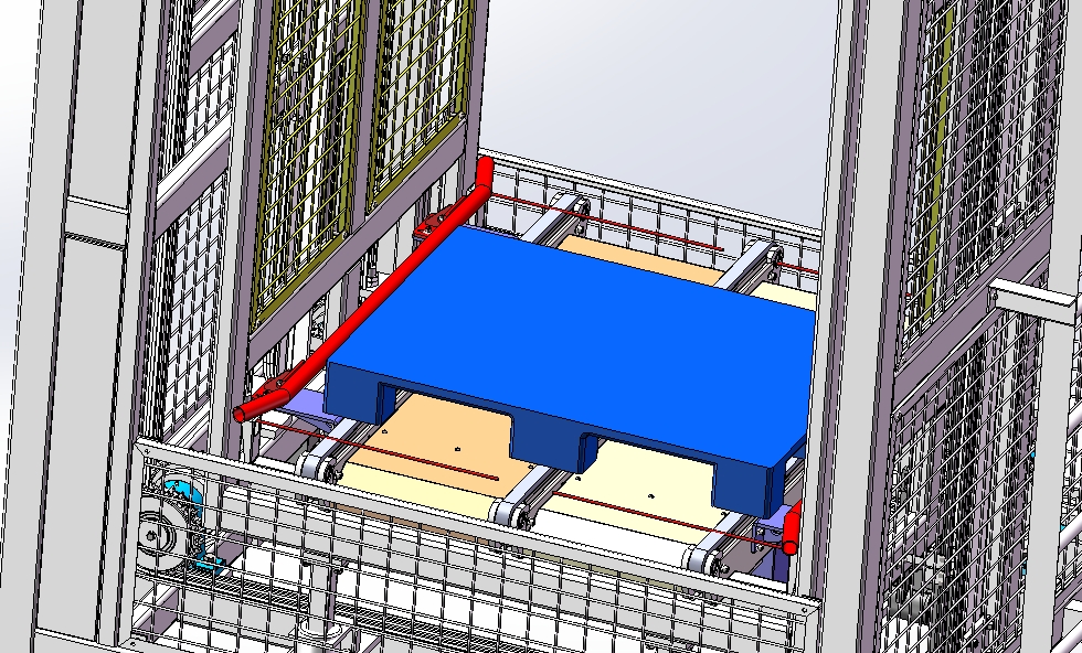 重型往复式提升机(双层)3D数模图纸 Solidworks设计